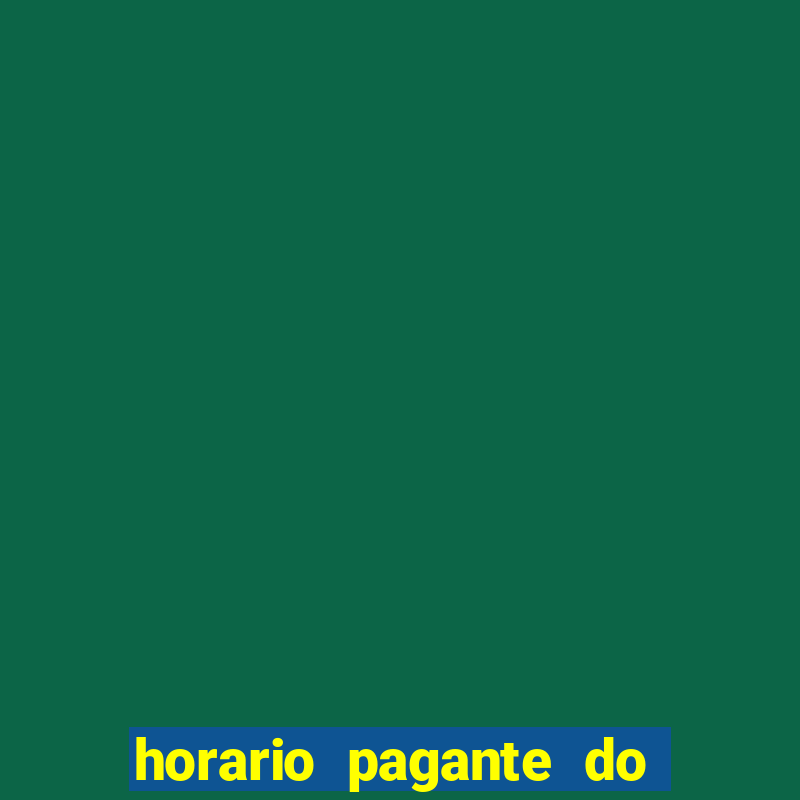 horario pagante do coelho fortune